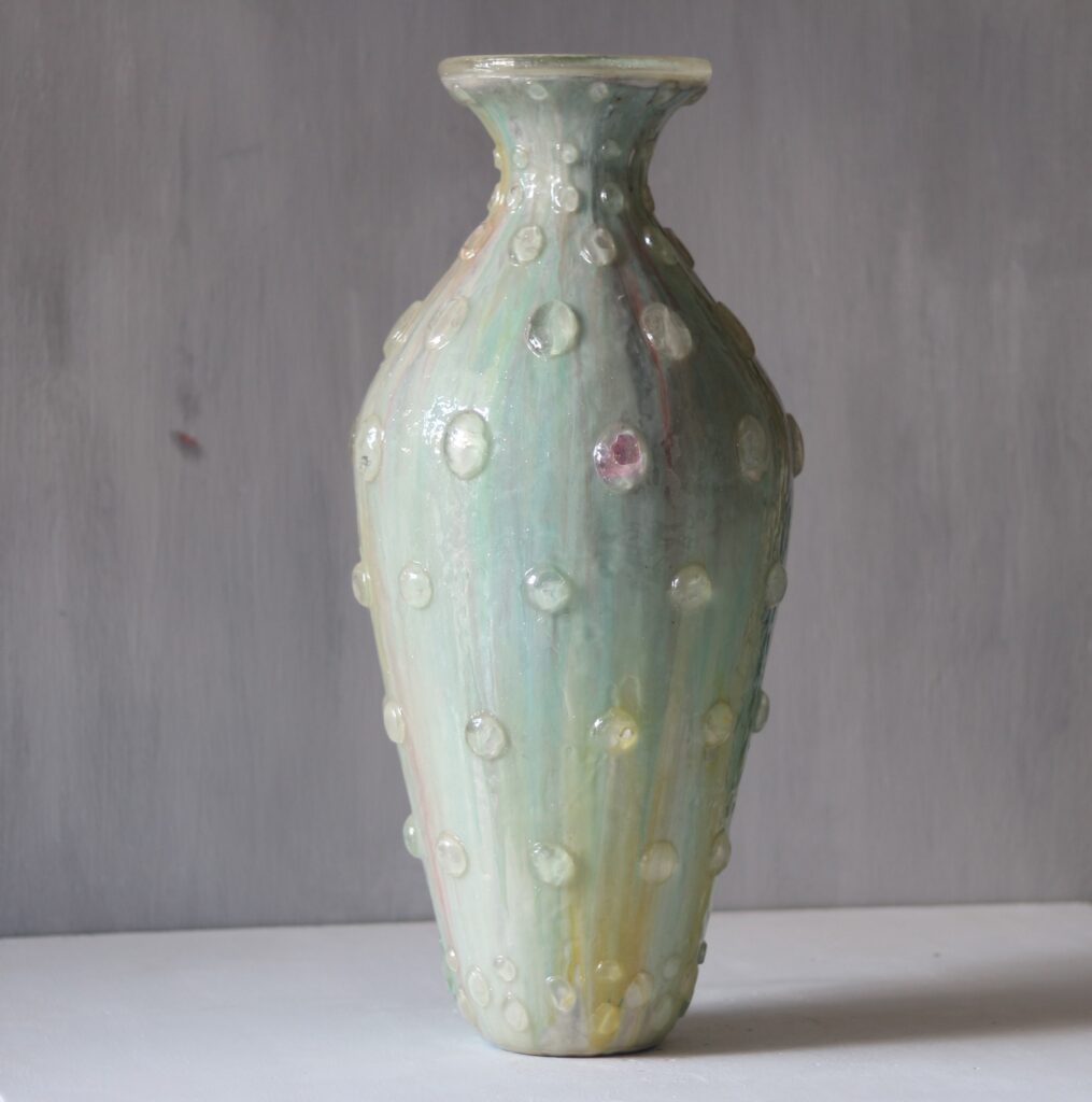 make to order one of a kind vases ,unique combination of clay and epoxy 