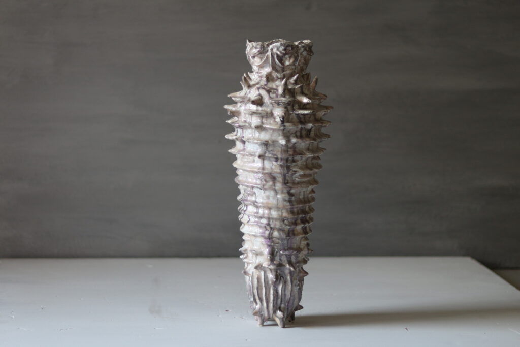 Handmade Textured Art Vase – Tall Sculptural Minimalist Decor