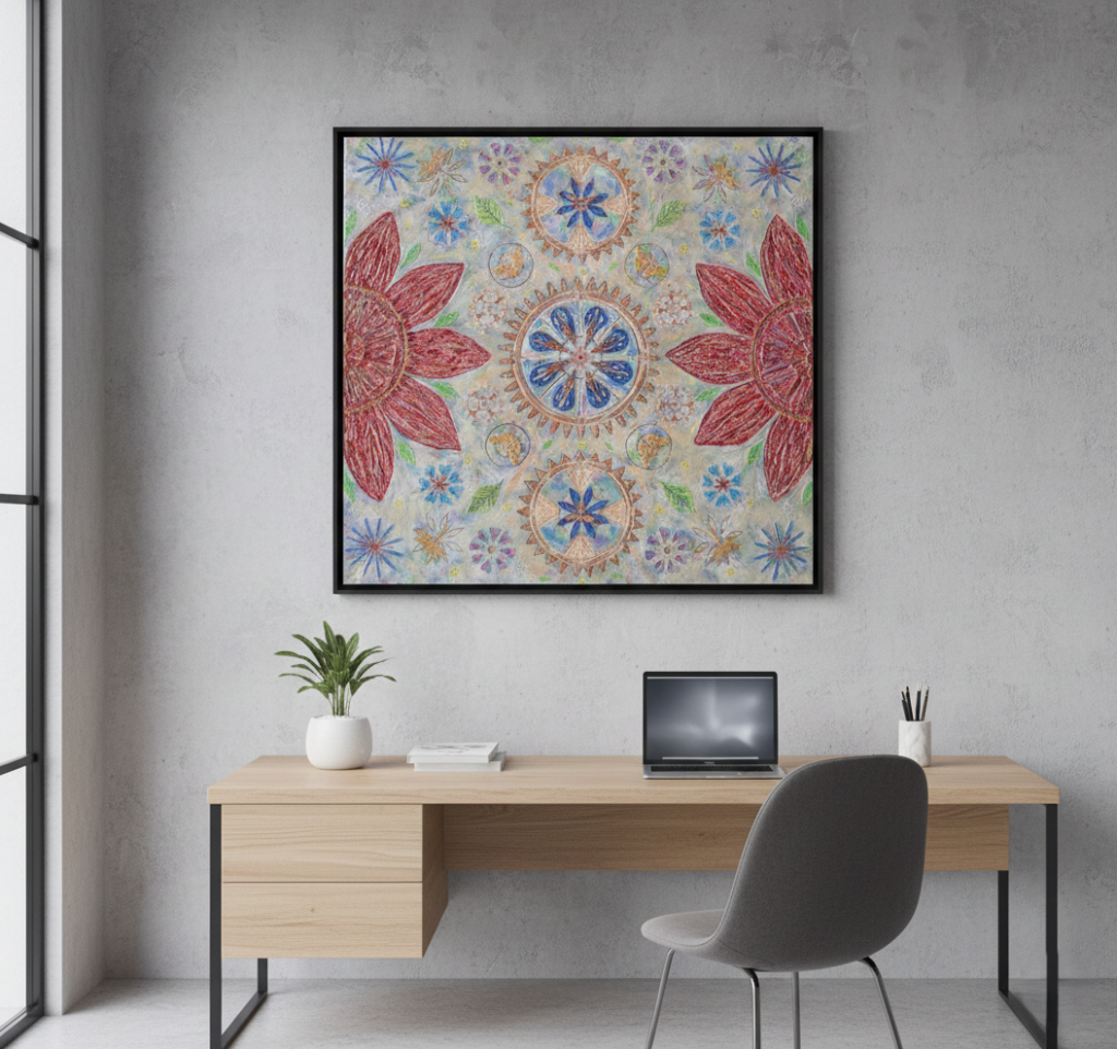 machnical garden mocup