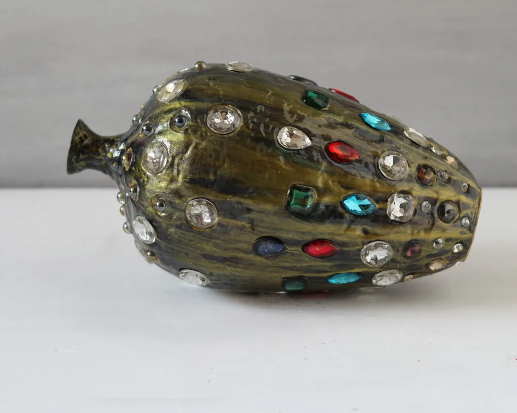 glow-in-the-dark mineral clay art.