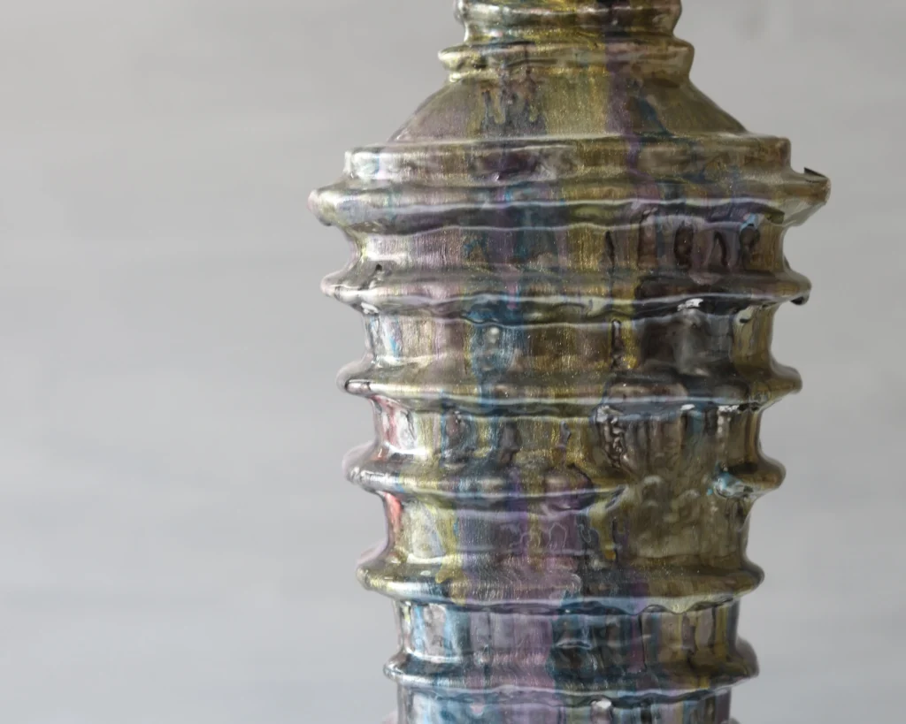 black blue vase