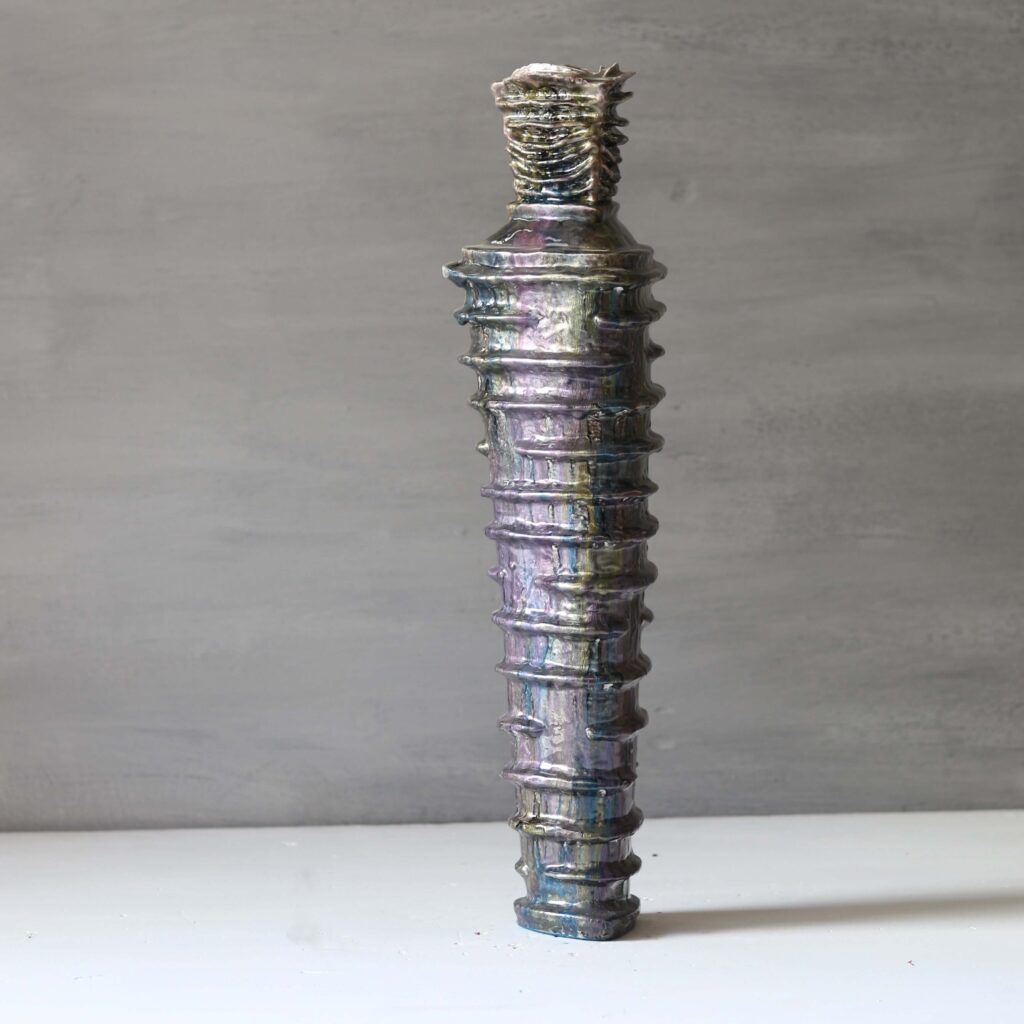 black gold vase